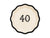 “Hello 40” Paper Plates