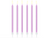 Tall Lilac Birthday Candles 