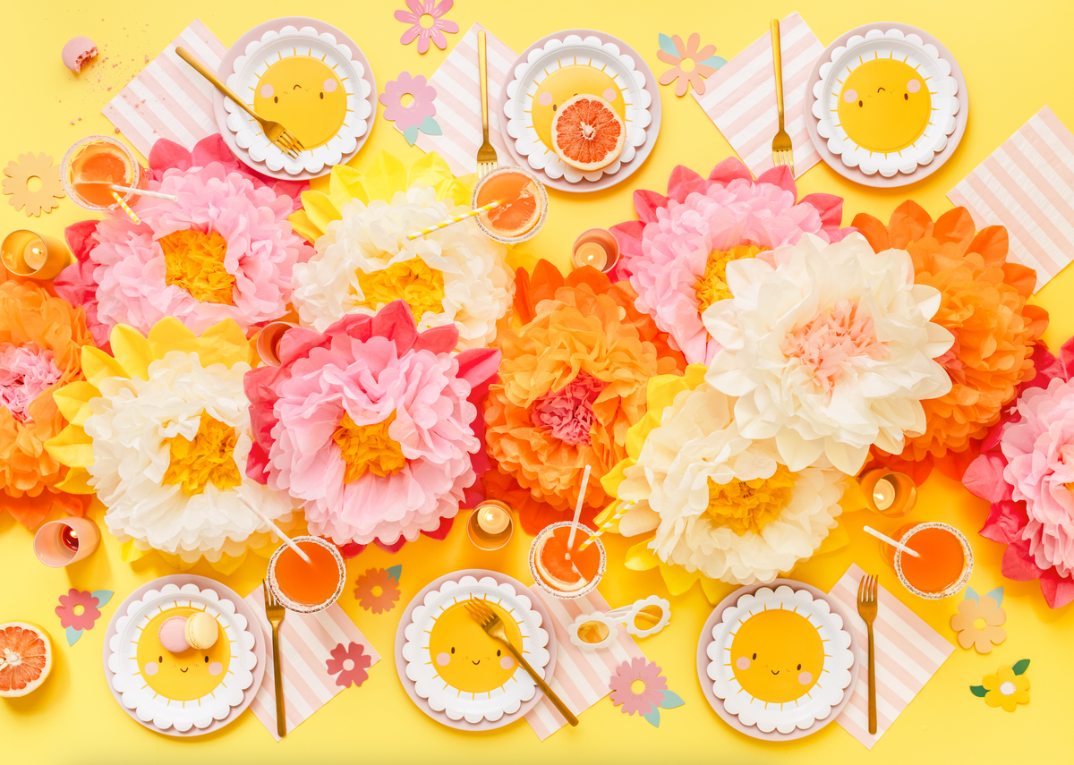 Tissue Paper Flowers Decoration