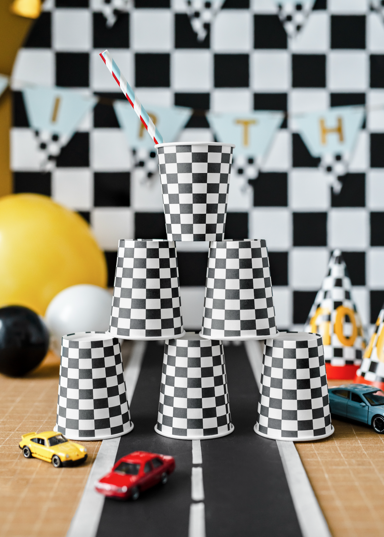 Race Track Long Table Runner