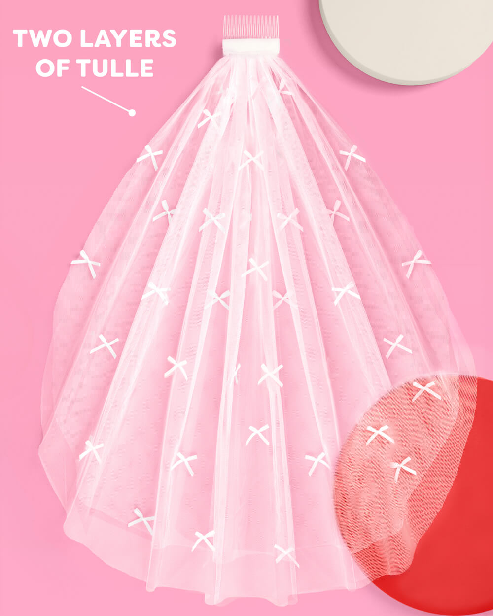 Tying The Knot Mini Bow Veil