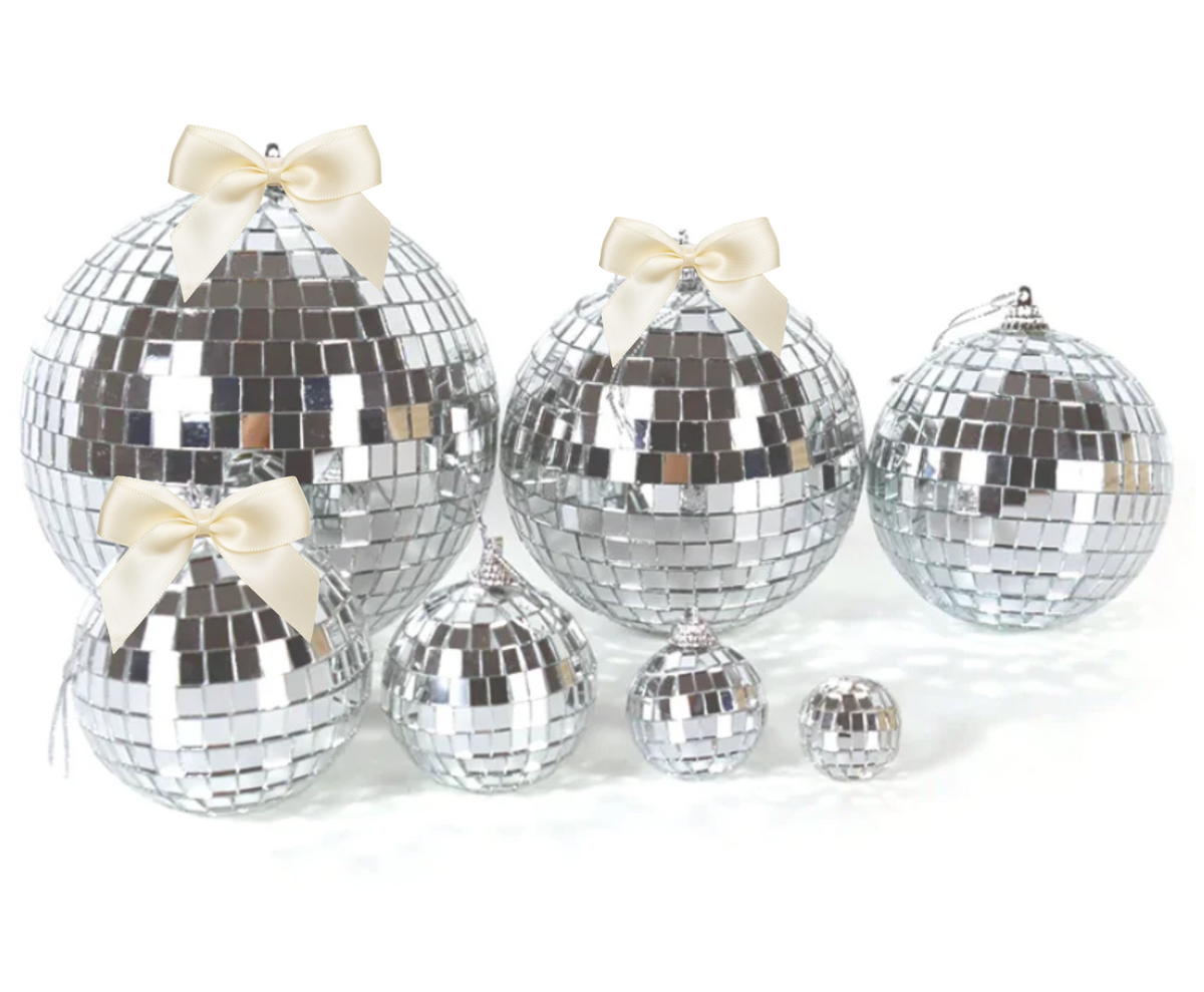 Hanging Disco Balls - Mix of 5 Sizes
