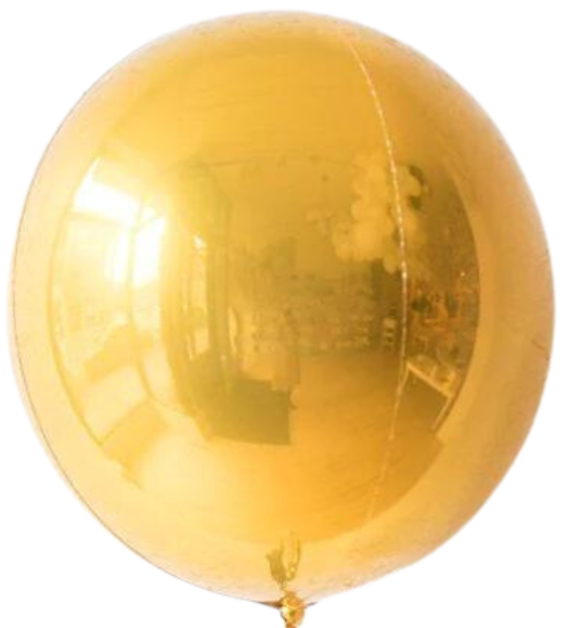 Gold Orbz Balloon