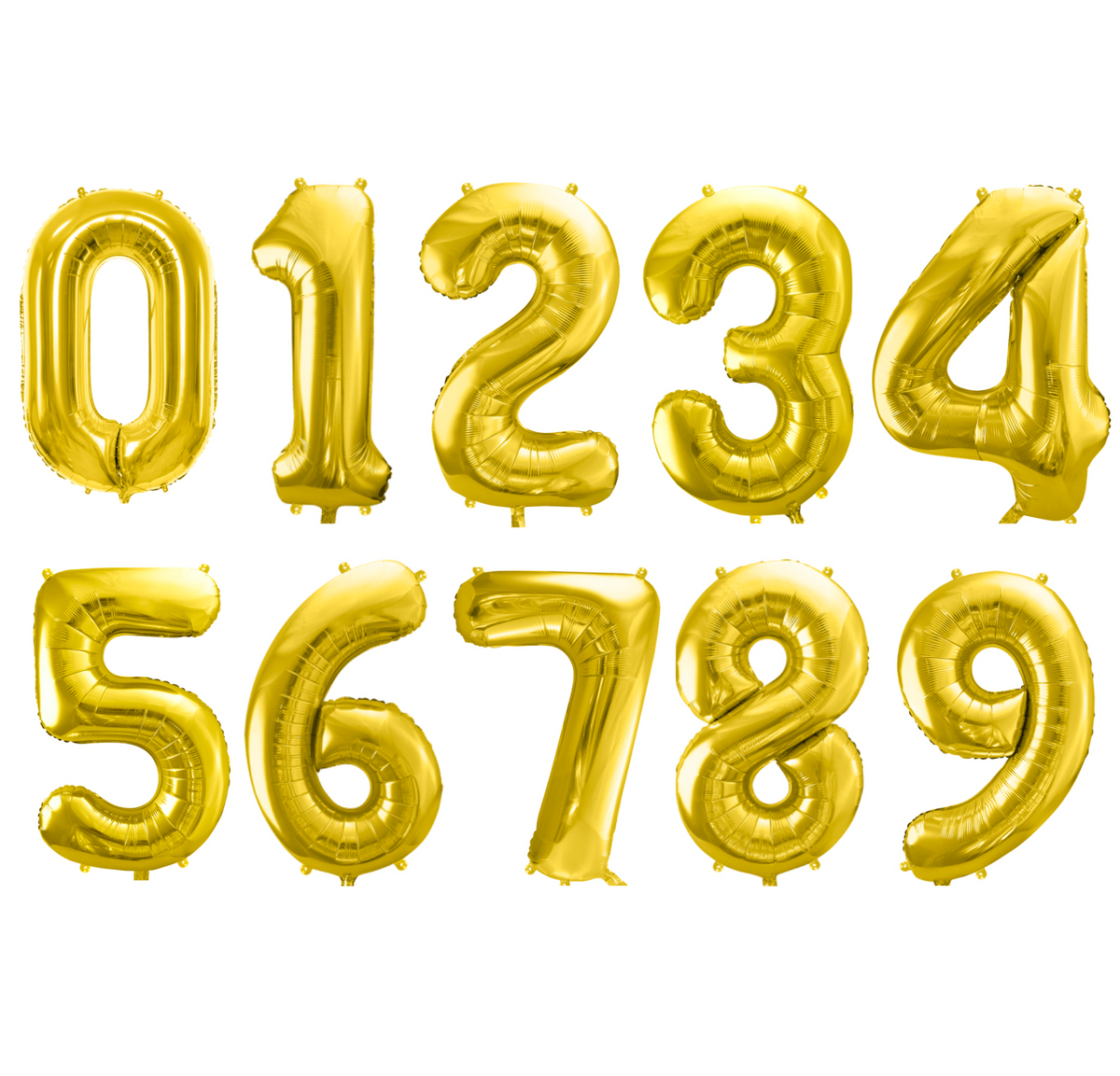 Metallic Gold Foil Balloon Number