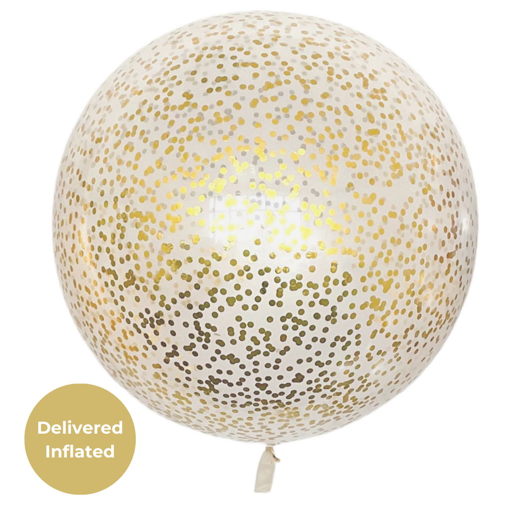 Giant Balloon with Metallic Confetti Balloon 36"