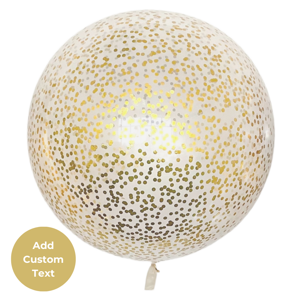 Giant Balloon with Metallic Confetti Balloon 36"