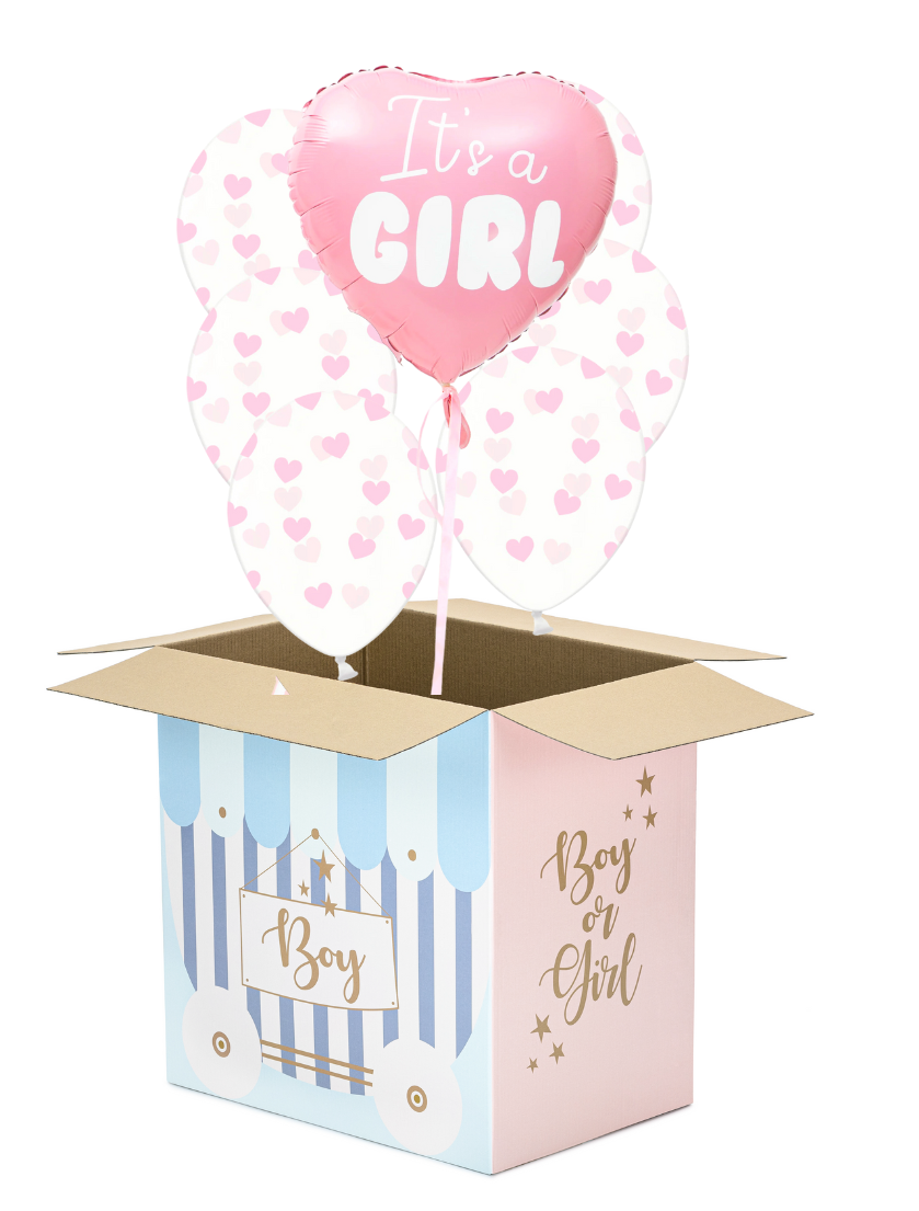 Gender Reveal Balloons Box