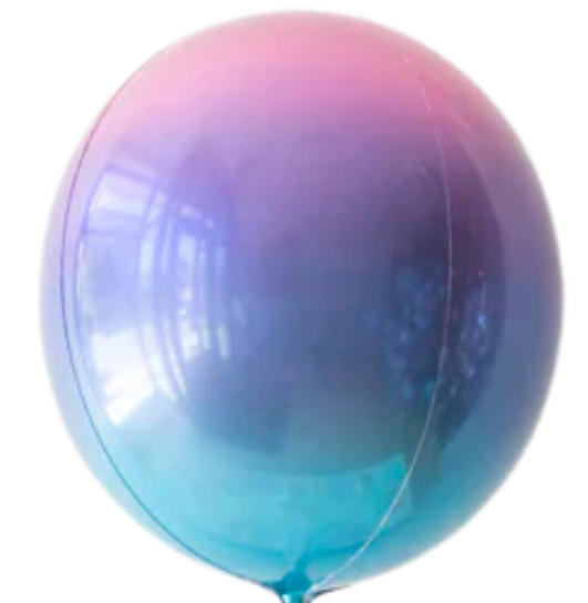 Pastel Pink &amp; Blue Ombré Orbz Balloon