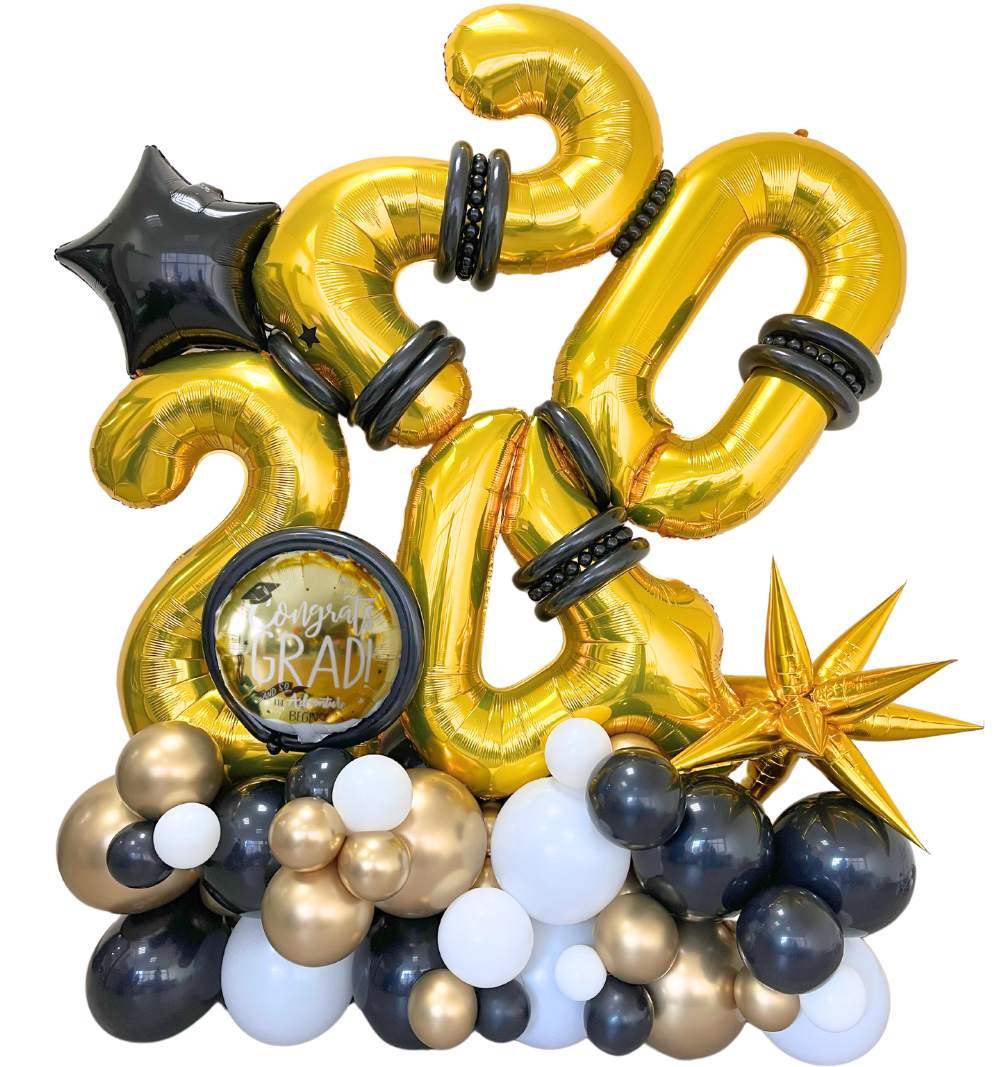 2025 Number Balloon Cluster