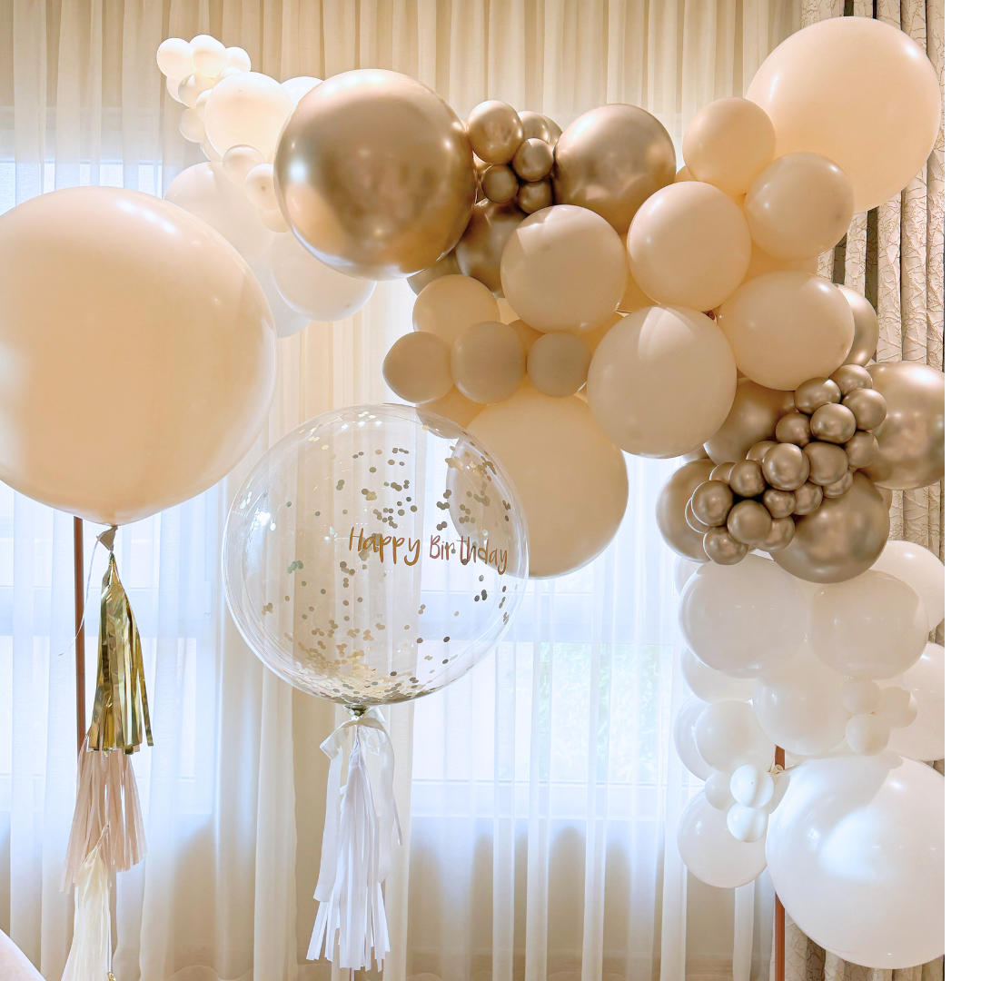 Glam Tan Balloon Garland