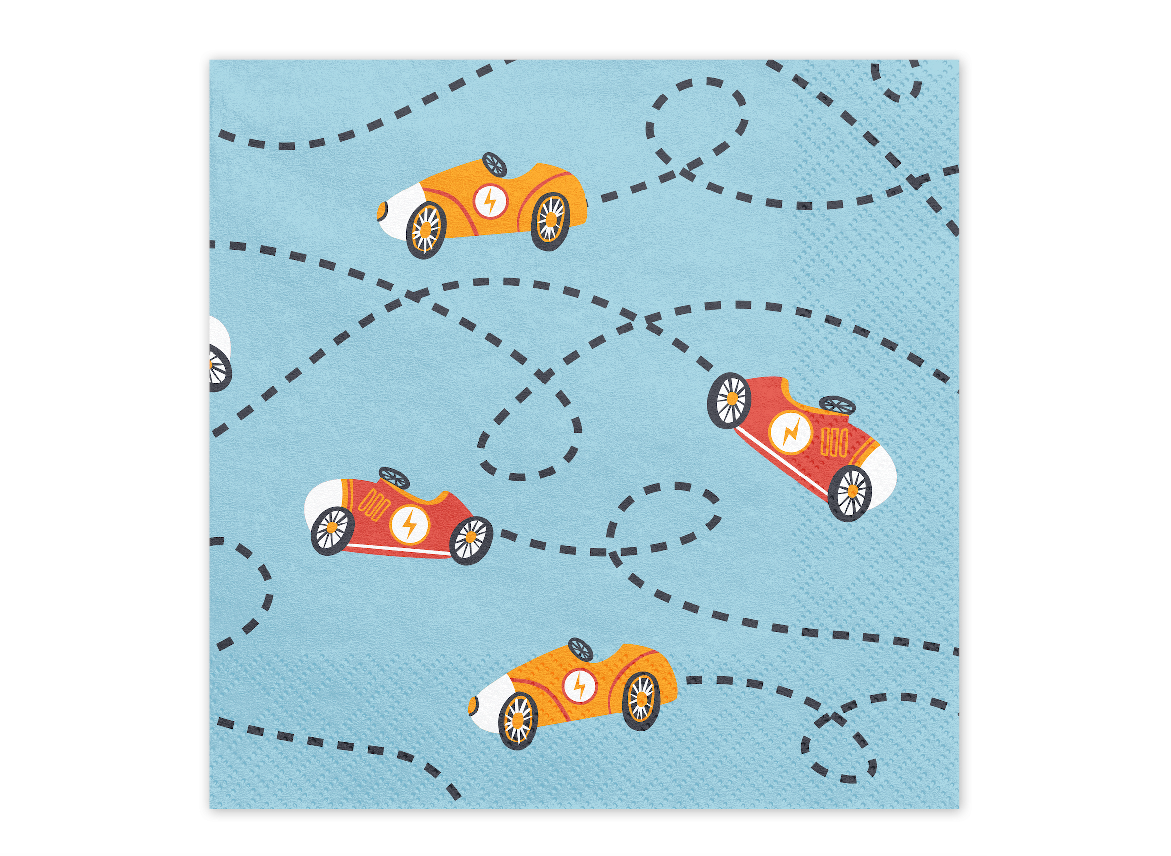 Vintage Car Race Large Napkins