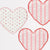 Vintage Rose Heart Plates