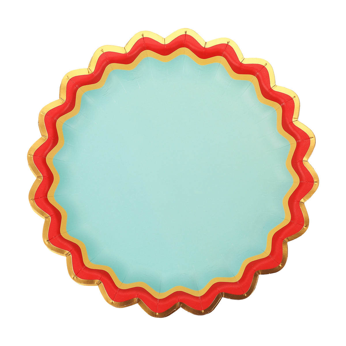 Rainbow Ric Rac Dessert Plates