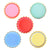 Rainbow Ric Rac Dinner Plates
