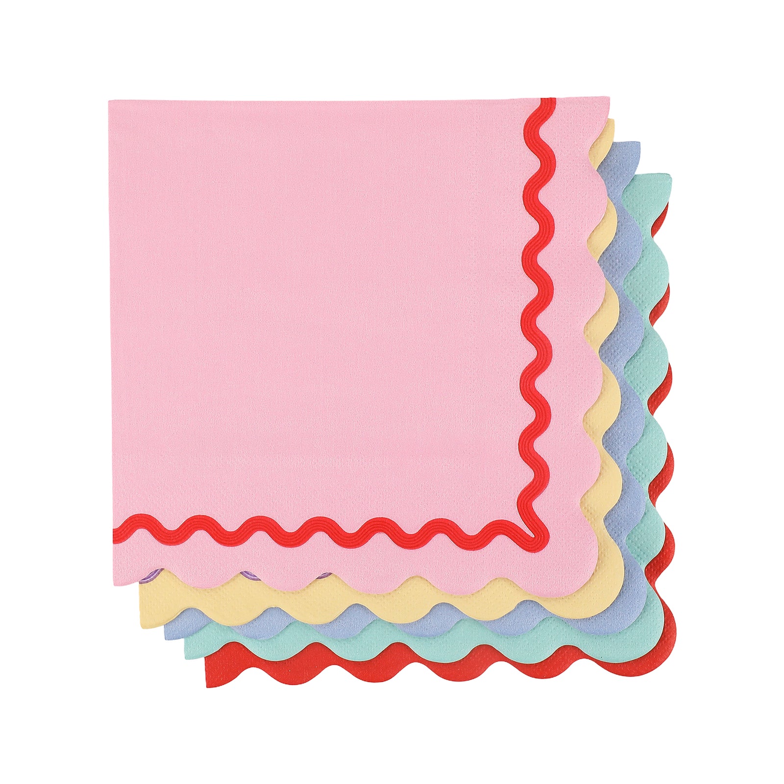Rainbow Ric Rac Lunch Napkins