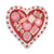 Festive Heart Dessert Plates