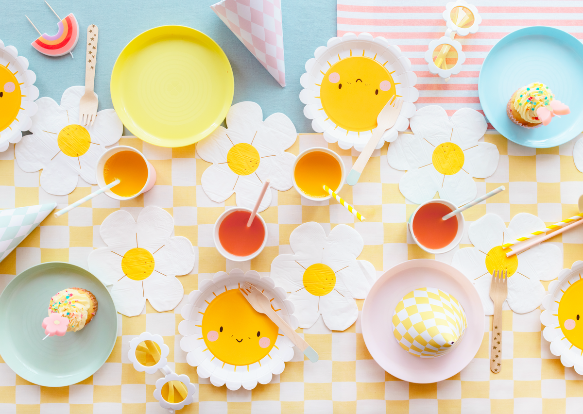 White Daisy Lunch Napkins