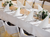 White Matt Large Tablecloth