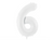 White Number Foil Balloon