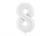 White Number Foil Balloon