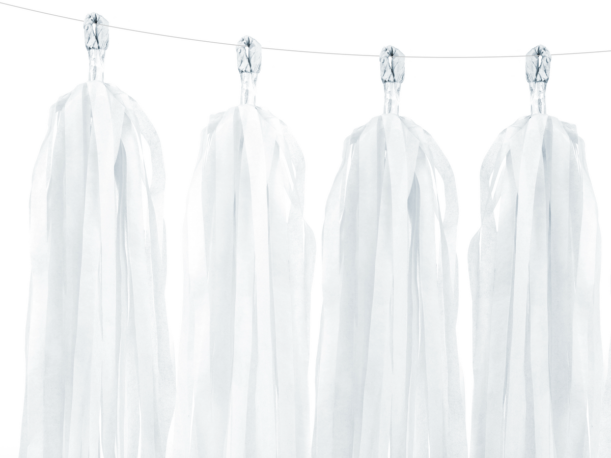 White DIY Tassel Garland
