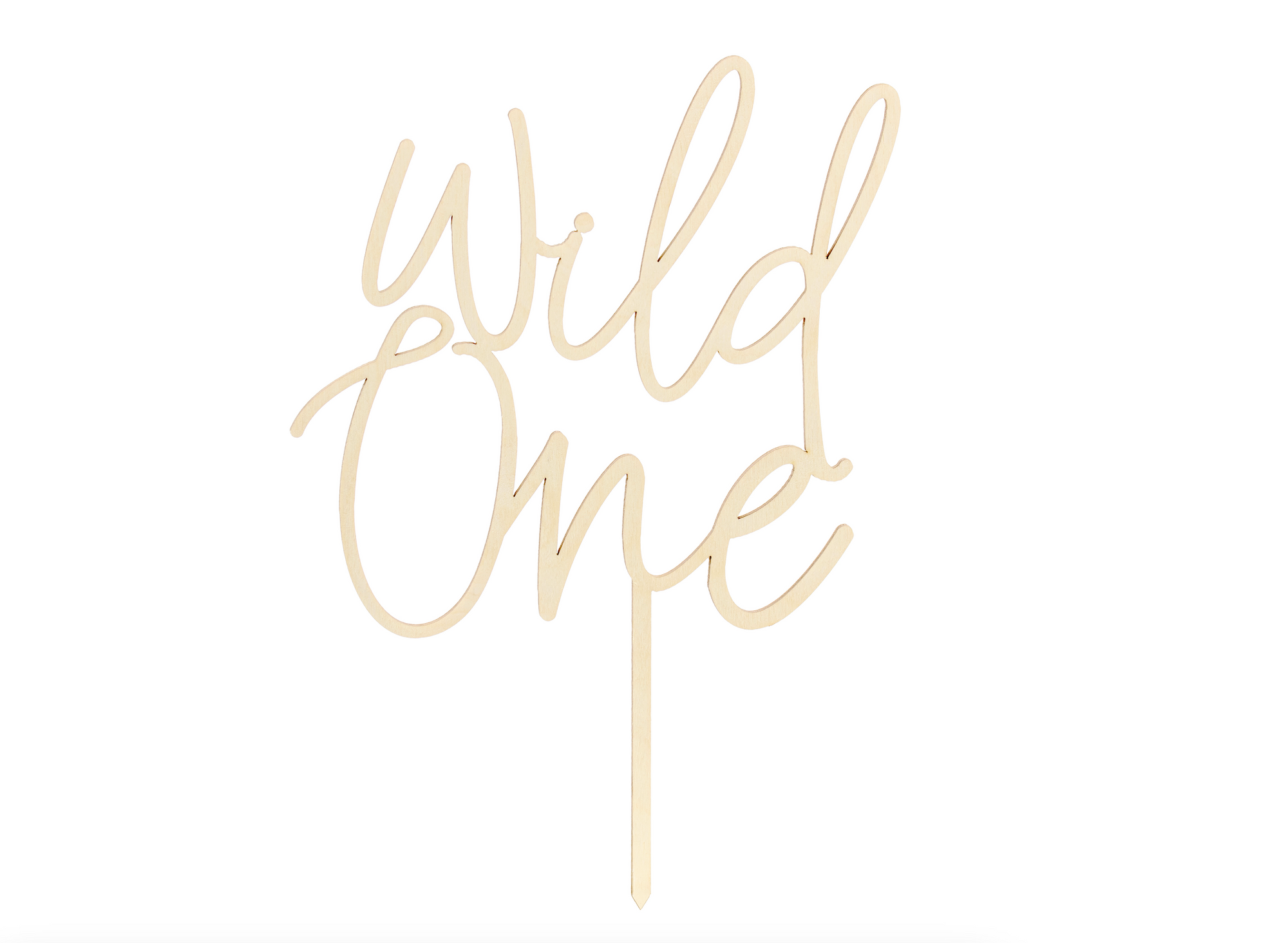 Wild One Wooden Cake Topper