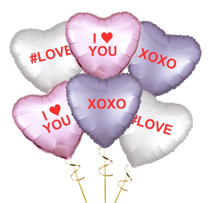 18&quot; Pastel Candy Hearts Bouquet