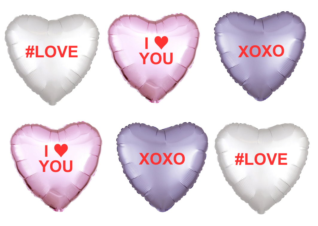 18&quot; Pastel Candy Hearts Bouquet