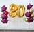 Burgundy & Gold Numbers Balloon Bouquet