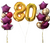 Burgundy & Gold Numbers Balloon Bouquet