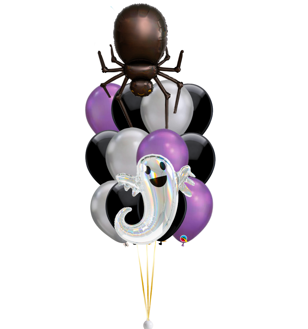 Black Spider Balloon Bouquet