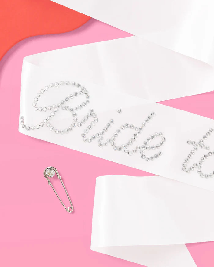 Rhinestone Bride To Be Sash