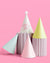 Pastel Birthday Girl Party Hat Set