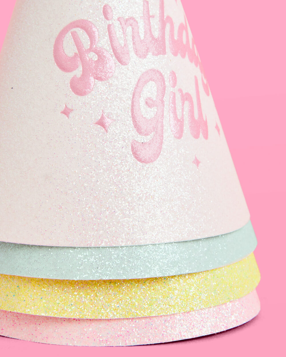 Pastel Birthday Girl Party Hat Set