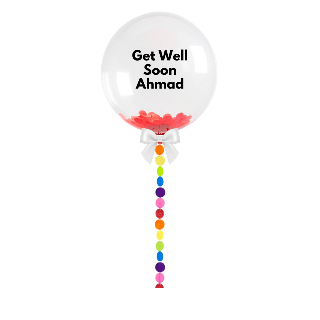 Custom Rainbow Circle Bubble Balloon