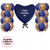 Giant Navy Heart Balloon Bouquet