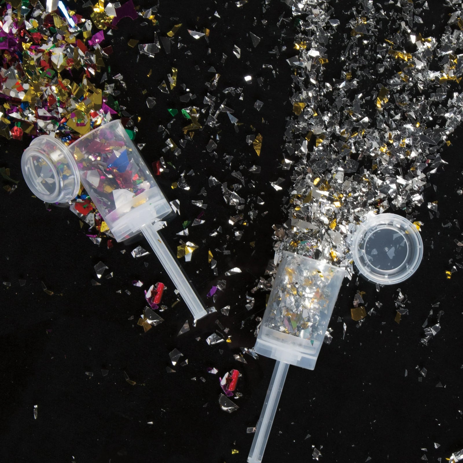 Gold & Silver Foil Confetti Push Popper