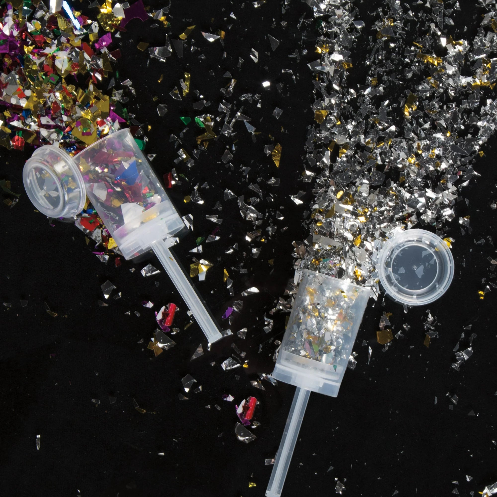 Gold & Silver Foil Confetti Push Popper