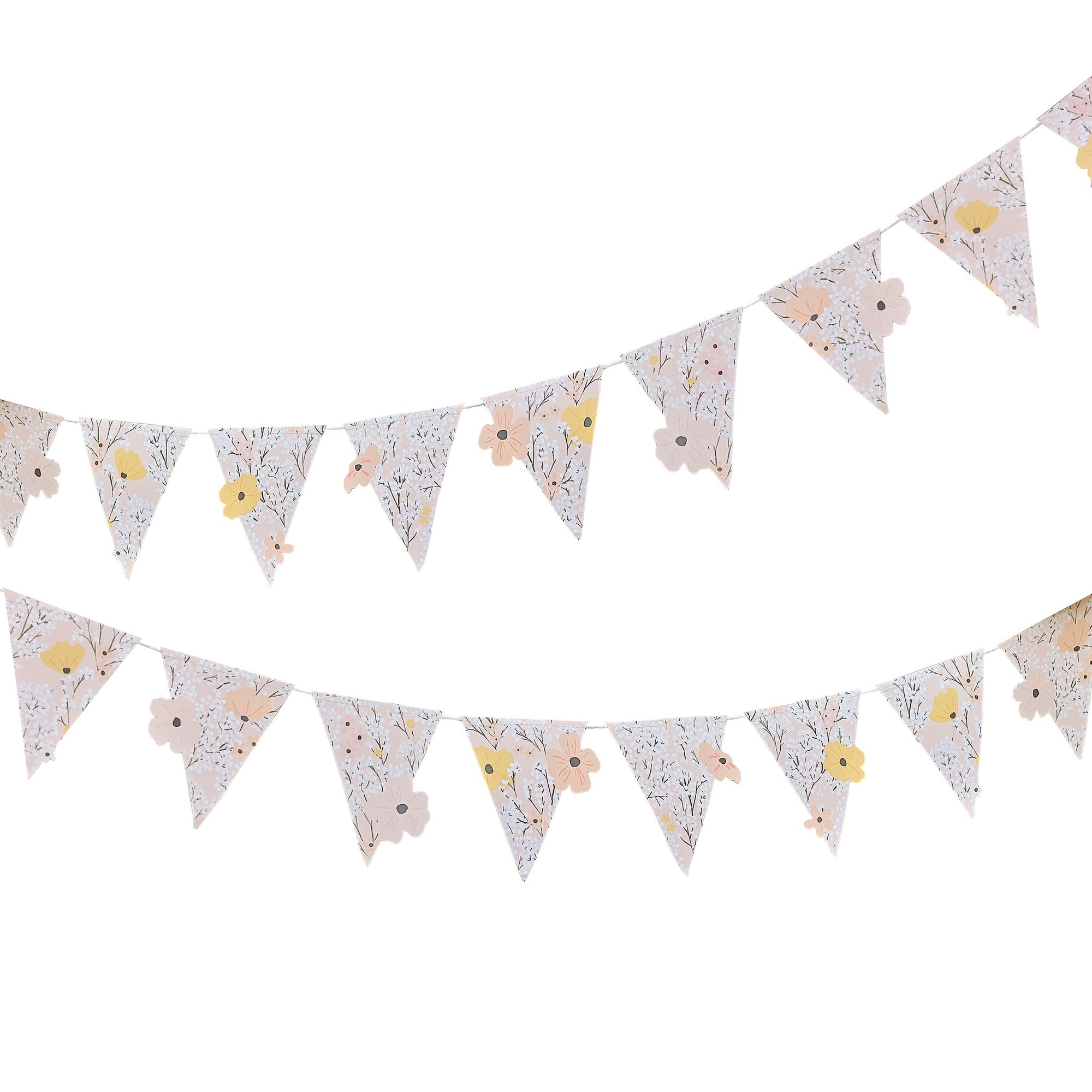 Pink Floral Flag Bunting