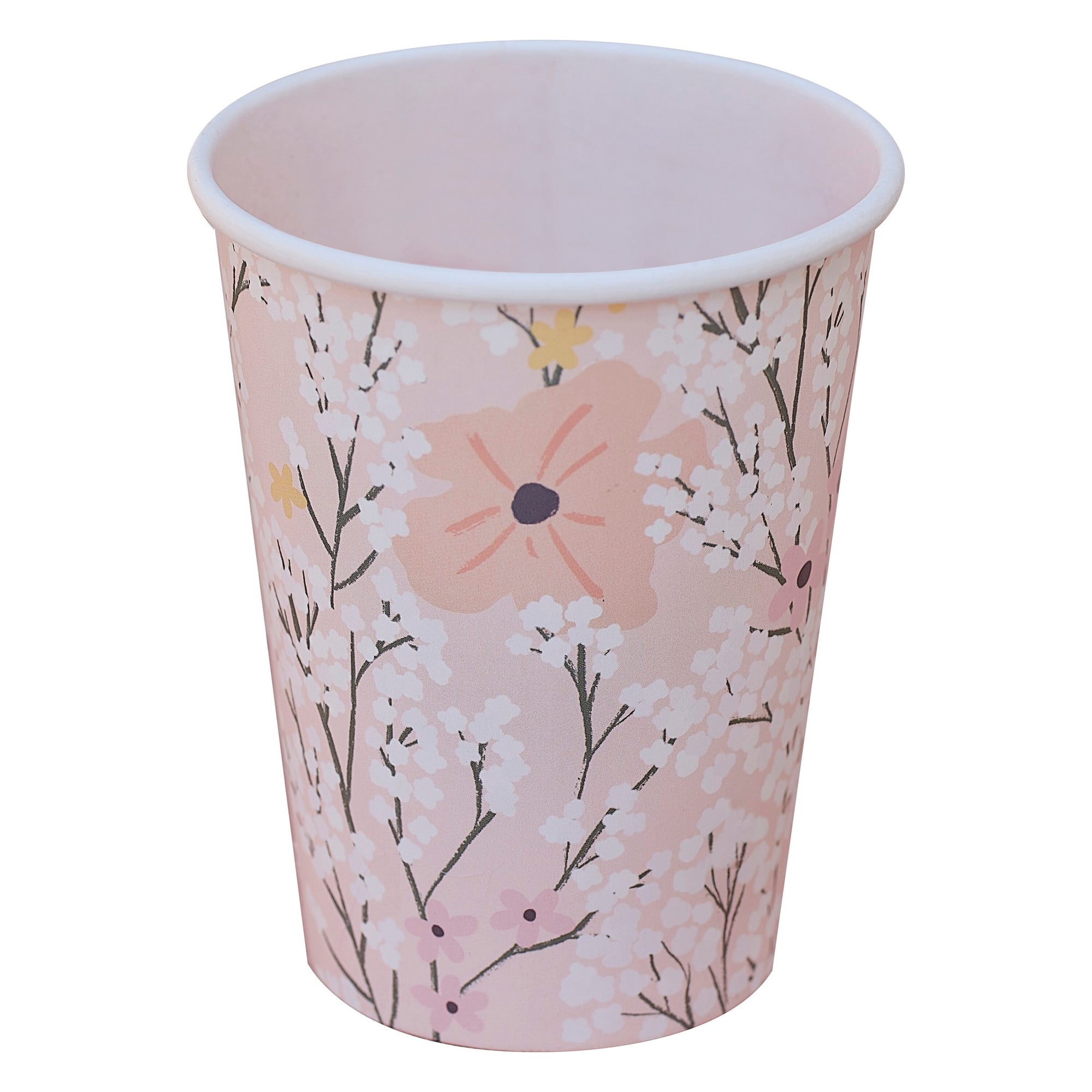 Pink Floral Party Cups