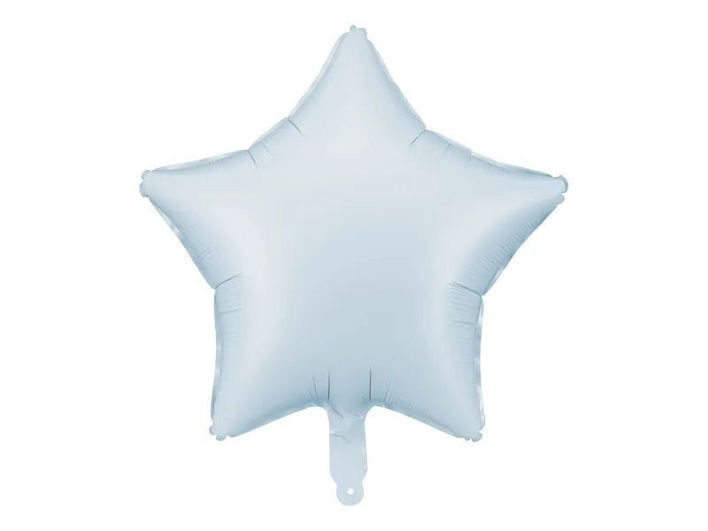 Misty Blue Star Foil Balloon