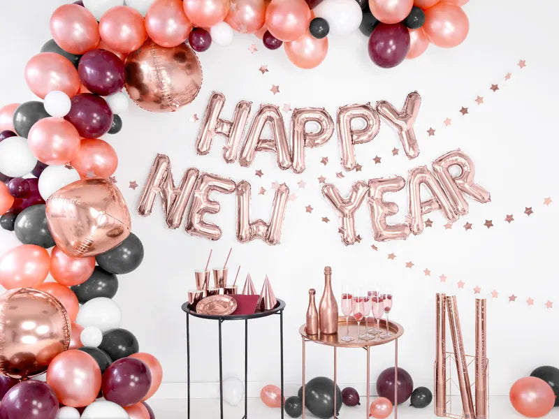 Metallic Rose Gold Star Garland