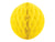 Large Yellow Honeycomb Ball Decoration