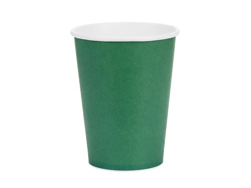 Dark Green Paper Cups