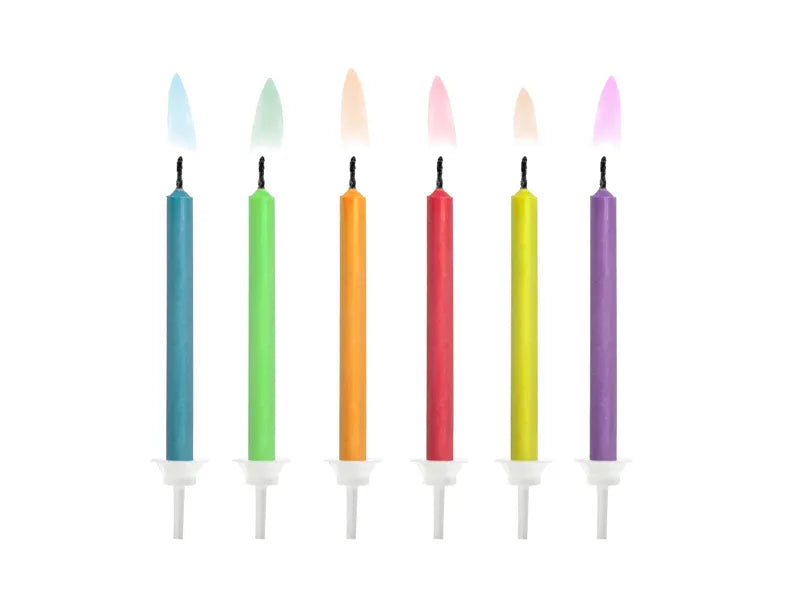 Colored Flame Birthday Candles