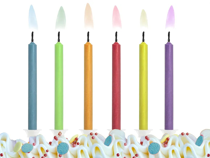 Colored Flame Birthday Candles