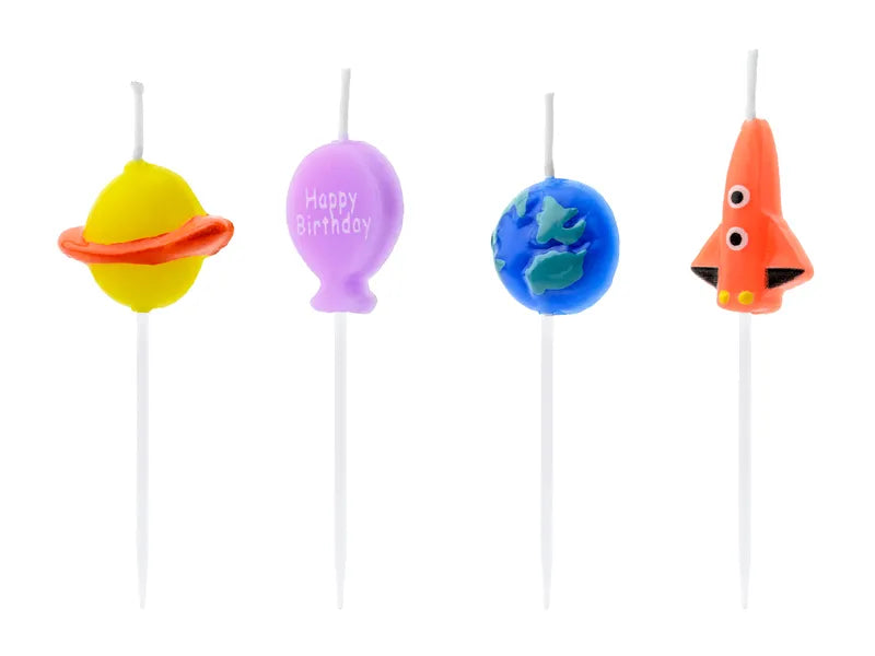 Outer Space Birthday Candles