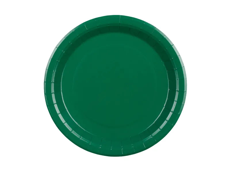 Dark Green Paper Plates