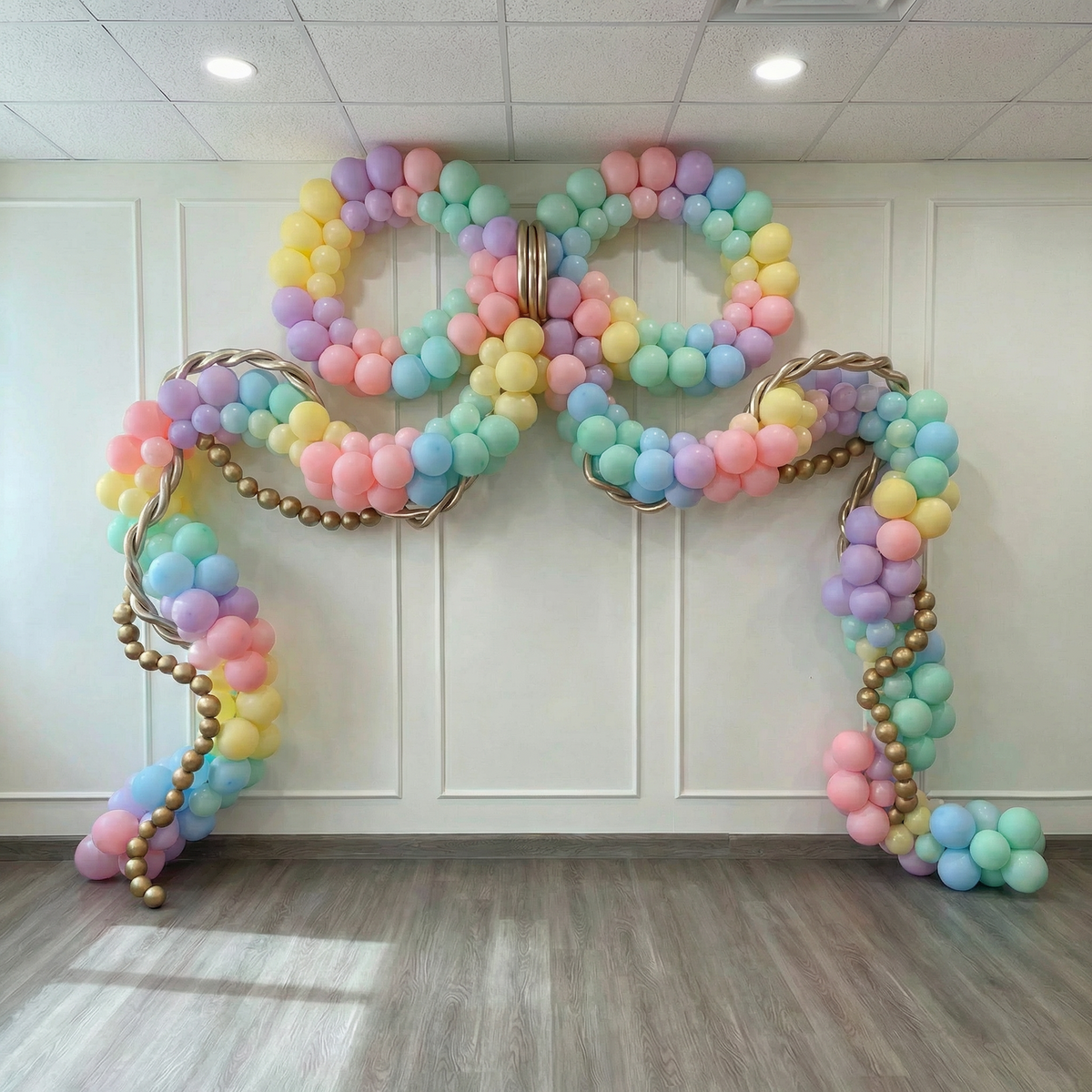 Giant Bow Balloon Garland