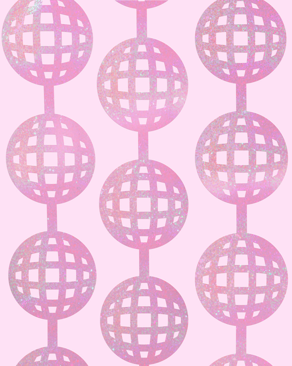 Pink Disco Curtain